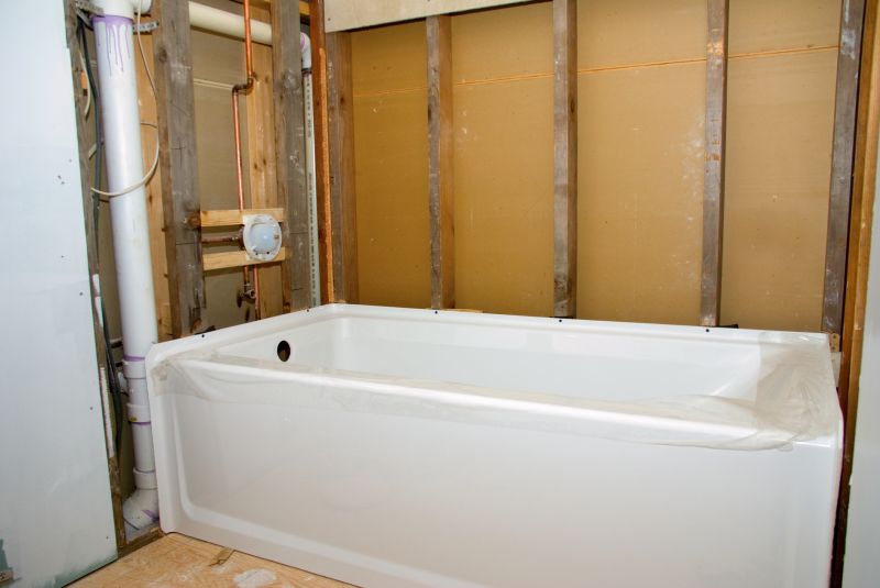 Modern Bathroom with New Bathtub